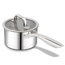 Load image into Gallery viewer, 2.5 quart stainless steel sauce pan for pasta cooking