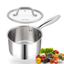 Load image into Gallery viewer, best saucepan stainless steel Glass lid sale wholesale