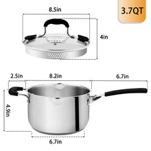 Load image into Gallery viewer, 3.7 quart small pasta pot manufacturer