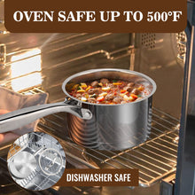 Load image into Gallery viewer, clear cooking pots and pans medium size saucepan sauce pot