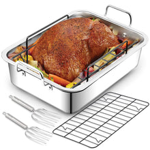 Load image into Gallery viewer, large roasting pan for turkey america's test kitchen for 20 lb turkey wholesale