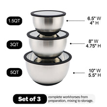 Load image into Gallery viewer, Black Mixing Bowls Supplier
