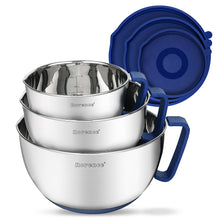 Load image into Gallery viewer, Stacked Mixing Bowls With Lids