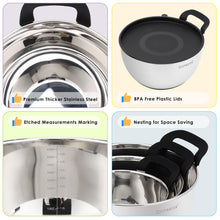 Load image into Gallery viewer, bowls de metal stainless in kitchen