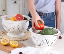 Load image into Gallery viewer, Rorence Powder Coated Steel Colander - Set of 2/3 - White/Colorful