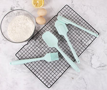 Load image into Gallery viewer, Rorence Silicone Whisk Spatula Spoonula & Brush Set of 6 - Green/Red