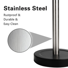 Load image into Gallery viewer, Stainless Steel Paper Towel Holder for Holding Paper Towels, Modern Standing Paper Towel Roll
