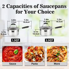 Load image into Gallery viewer, clear cooking pots and pans Saucepan pronunciation use
